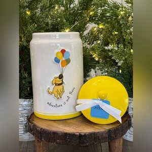 🎈Brand NEW w/Tags Rae Dunn Pixar Up adventure is out there Tall Skinny Canister